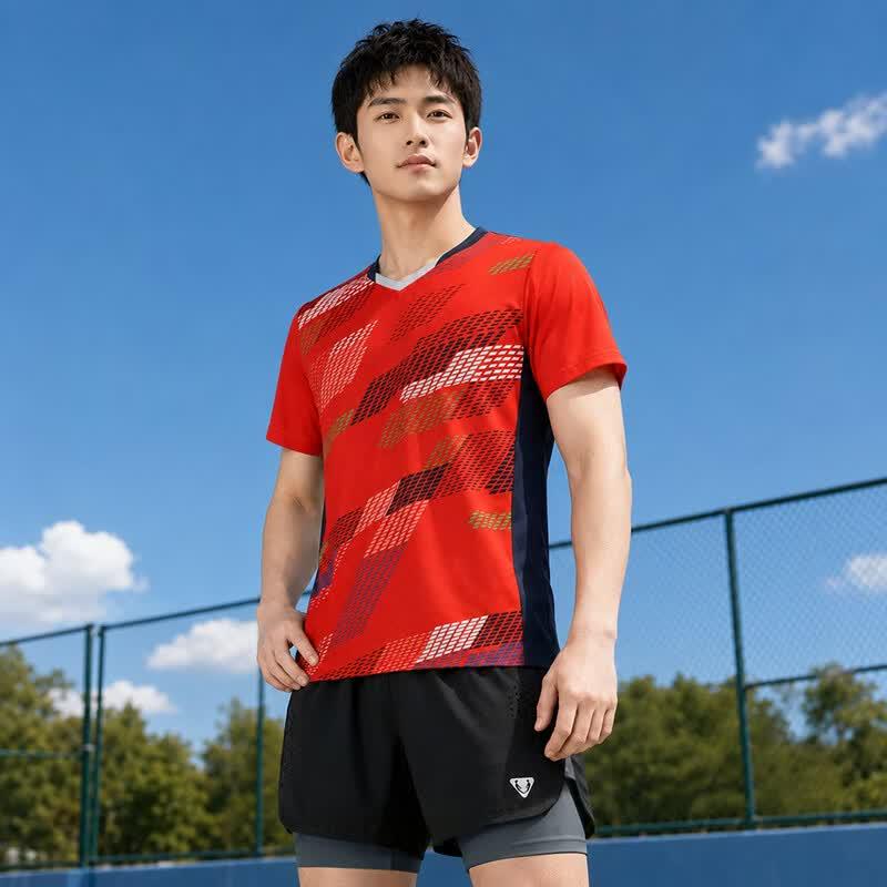 CENPIN Men s Quick Dry Breathable Short Sleeve Sport T-Shirt L