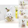 Bunny Plush Toy With Pink Dress Soft Rabbit Stuffed Animal For Kids Gift