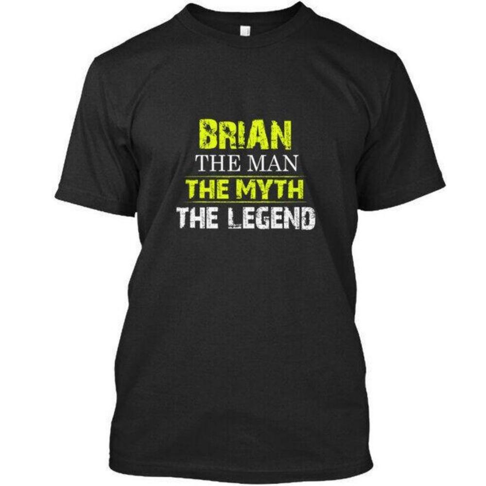 Футболка унисекс Brian The Man Myth Legend Man Myth Premium S чёрный