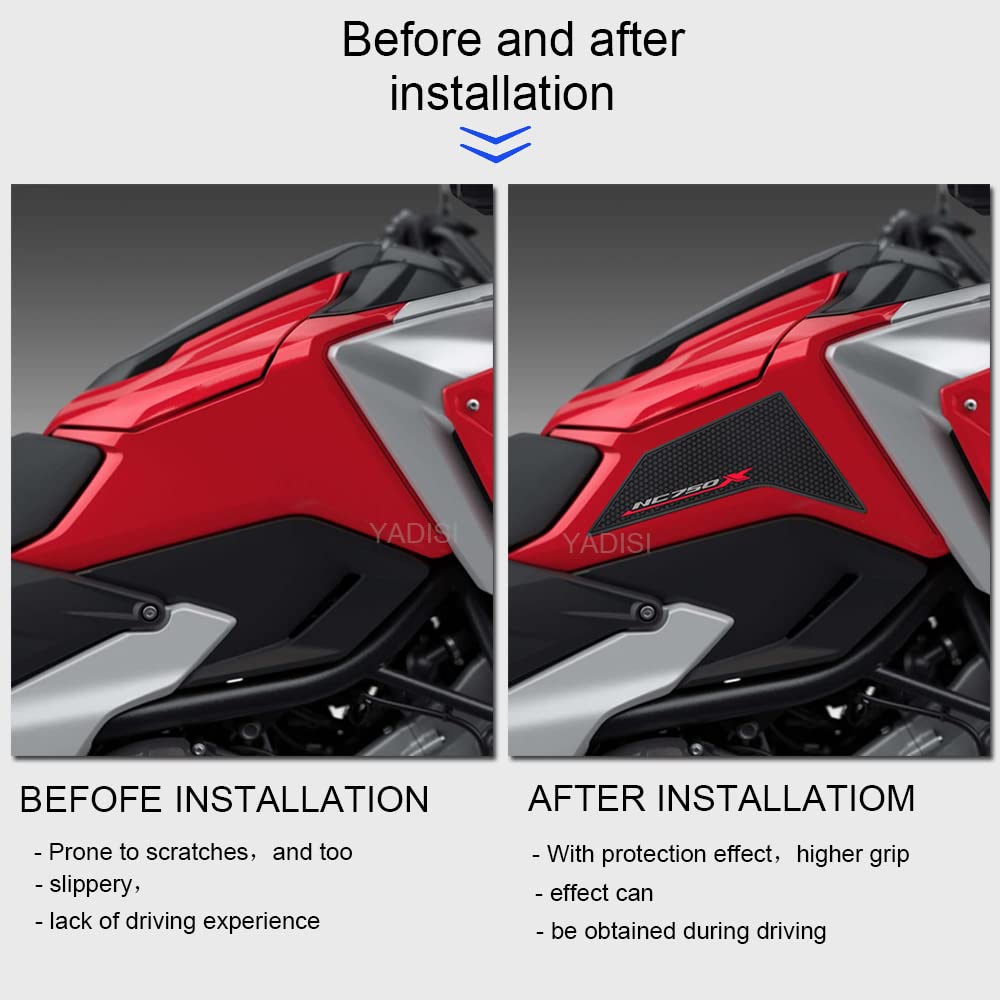 Pro Honda NC750X NC750X 2021 2022 2023 Motocyklový boční chránič nádrže Chránič nádrže Nálepka Kolenní opěrka Trakční podložka