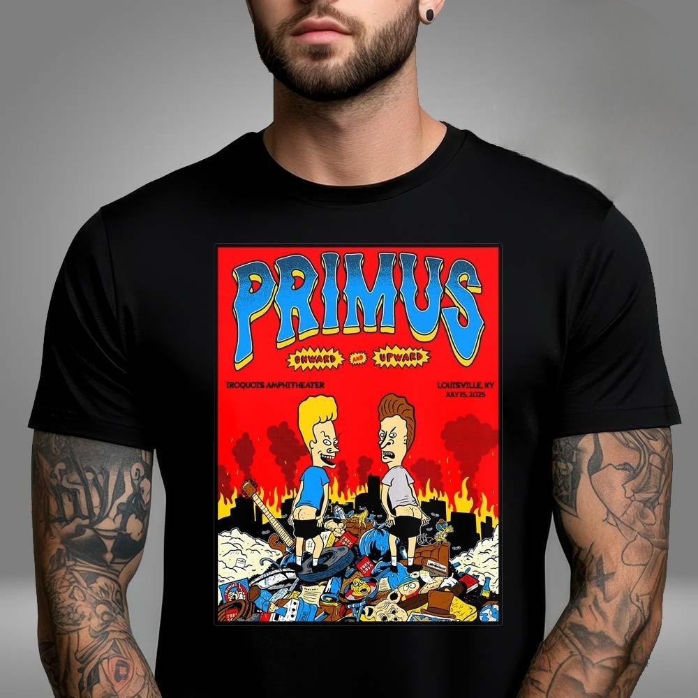 Primus Onward and Upward At Iroquois Amphitheater in Louisville KY on July 15 2025 Unisex T-Shirt  High-end Luxury M
