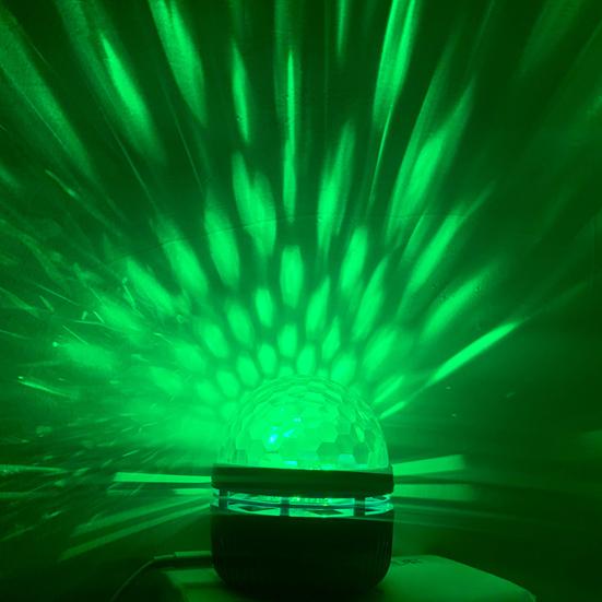 1 Set RGB Lamp Rechargeable Party Control Remote Wide Application Flicker Free Non-Glaring Rotating RGB