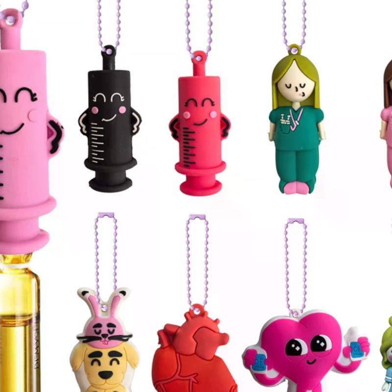 Syringe Shaped Ampoule Bottle Opener Keychain Nurse Doctor Medical Vial Breaker Cutter Aid Tool