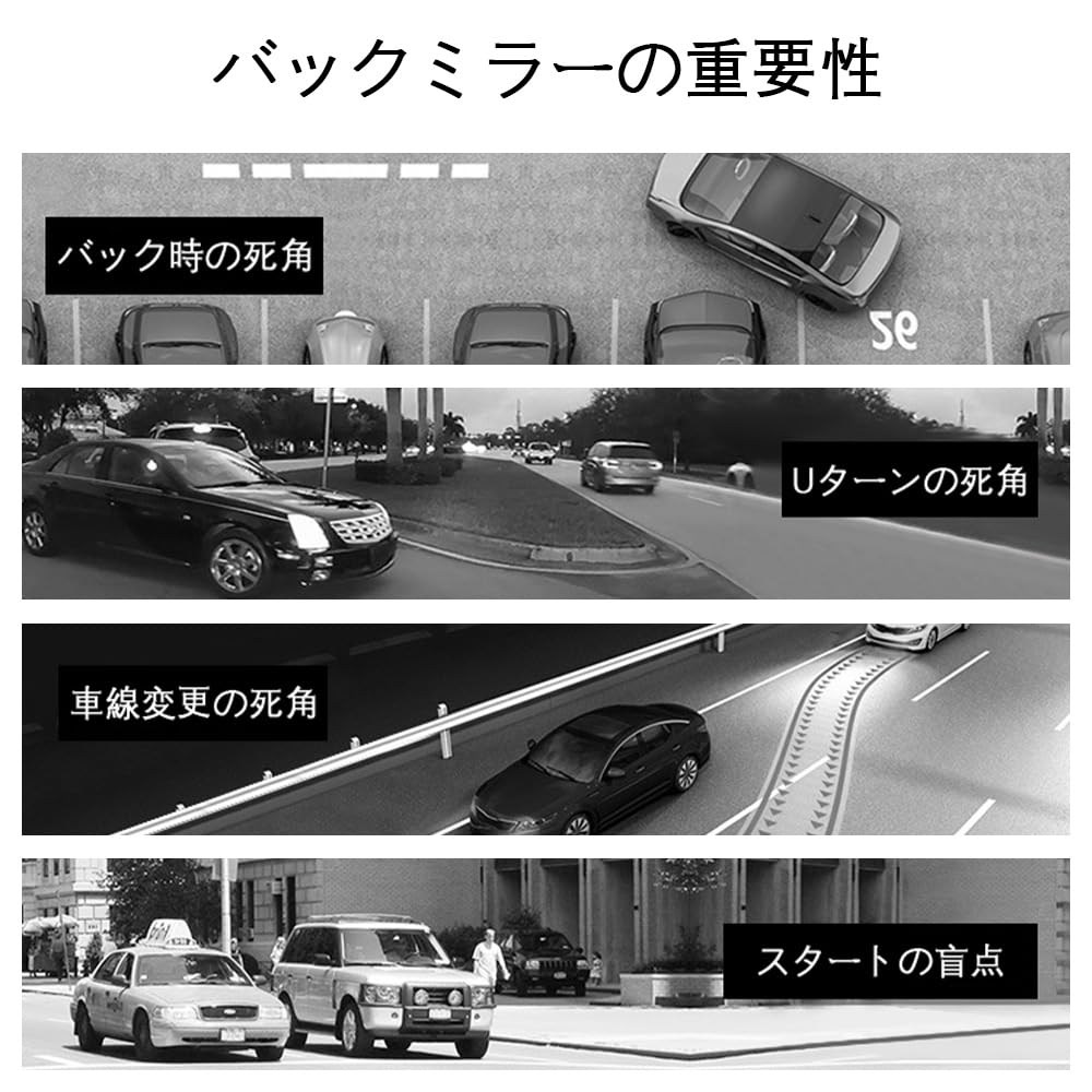 Auxiliary Side Blind Spot Elimination Rearview Adjustable Wide Field of Easy Type Mirror, Mirror, Mirror, 360-Degree Angle, View, Installation,