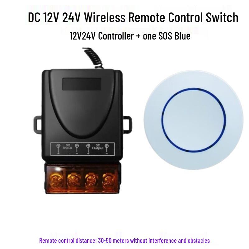 Multi-Voltage Wireless Remote Control Switch for Water Pumps and Electric Vehicle Lighting