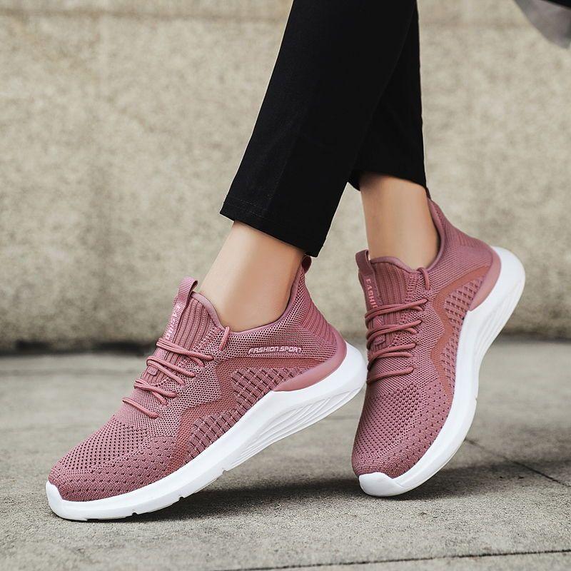 Spring and Autumn Mother Sports Shoes Middle-aged and Elderly Walking Shoes Non-slip Lightweight Soft-soled Shoes for The Elderly