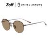 [Zoff] UNITED ARROWS Oval Sunglasses (Brown, ZO253G0344E1)  United Arrows Titanium Metal Lightweight Colored Lenses Semi-rimless UV Protection