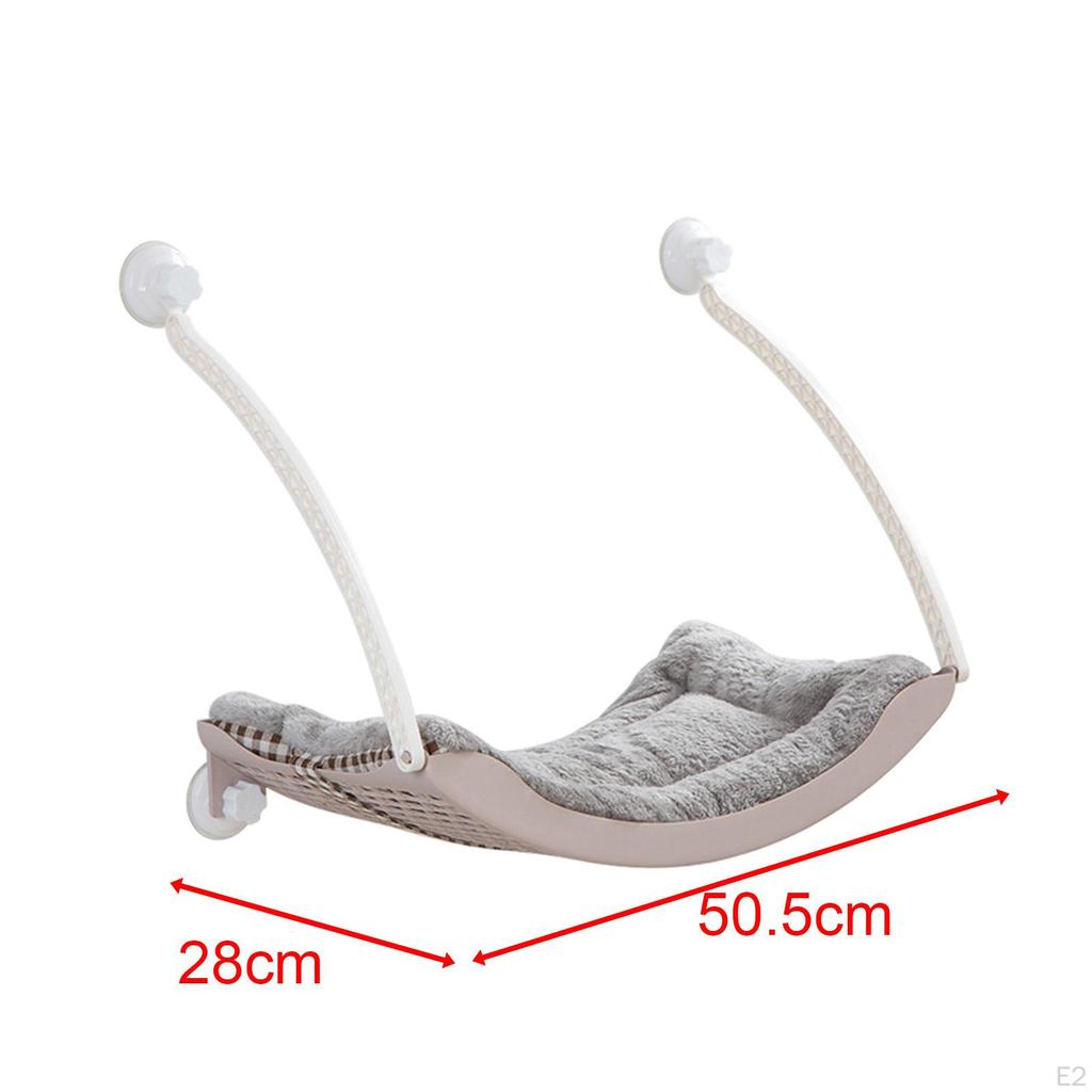 Cat Window Hammock Pet Resting Shelf Lounger Hanging Chair with Soft Mat Perch Bed