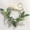 Kvinnlig Blomsterkrans Blommig Huvudbonad Festival Bröllop Hårkrans Fest Bladblomma Krans Blommig Armband