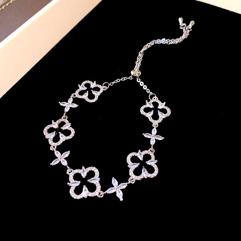 Elegante Geometrische Zirkonia Armband voor Damesmode - Veelzijdig, Trendy Bangle Sieraden