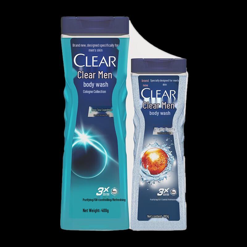 Clear Men Deep Sea + Vitality Cologne Scented Body Wash
