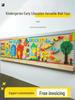 Peg Beads Wall Toy: Interactive Wooden Blocks & Wall Decoration Game for Kindergarten.