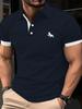 Print Design – Not Textured Men'S Digital Printing Round Neck Short Sleeve POLO Quick-Drying Breathable Material, with "" Letter Printing, Regular