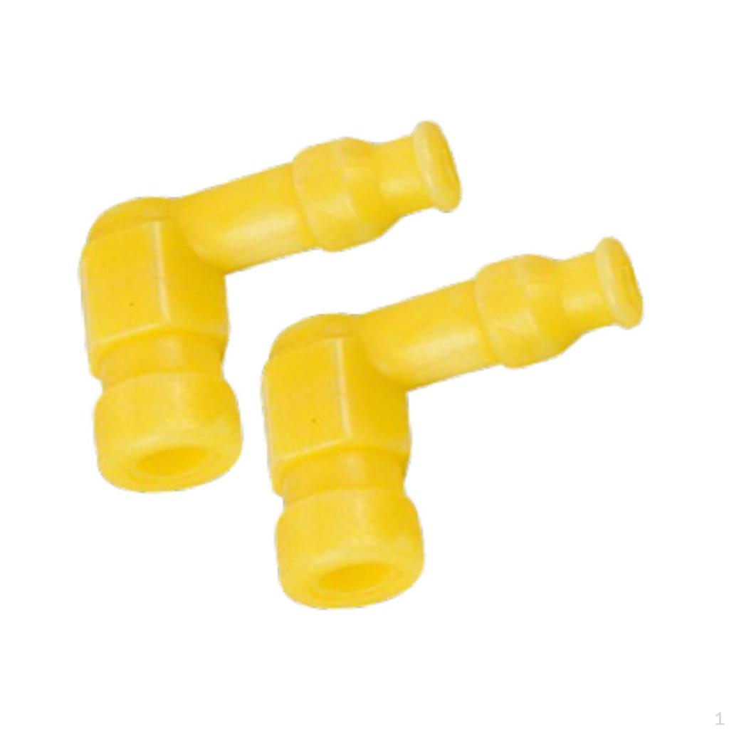 2 Pieces Motorcycle Spark Plug Cap Ignition Accessories 90 Degree Angle for