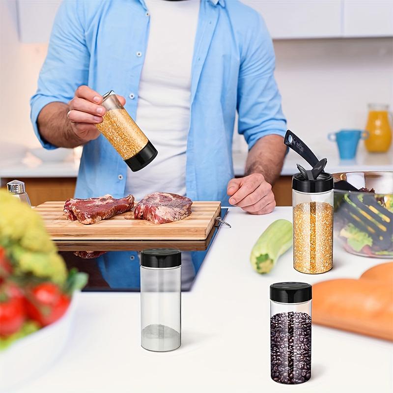 1Pieces 100/130/150/200/300Ml Spice Bottles Jars Clear Seasoning Bottles Bbq Clear Salt Pepper Shakers Kitchen Condiment Bottle