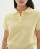 MUSINSA STANDARD WOMAN Women'S Washable Supima Cotton Knitted Polo Shirt [Lemon]