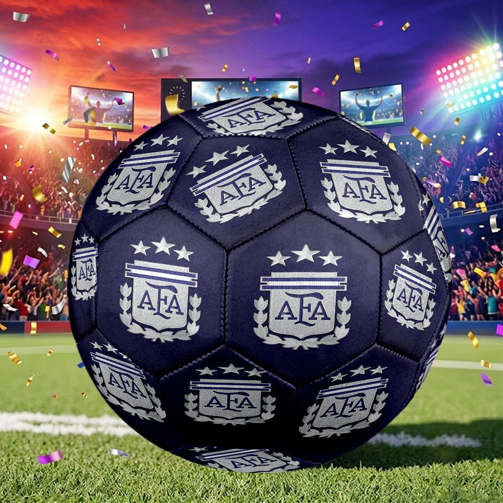 1pc Argentina Football Crest Size 5 Soccer Ball, Suitable for Practice Matches/tournament Training,Lightweight and Durable Logo7074