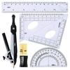 Deli Metal Drawing Compass & Geometry Set