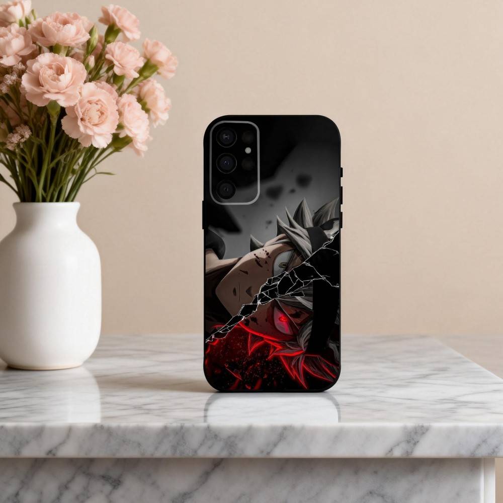 Anime Cool A-Asta B-Black C-Clover  Phone Case For Samsung S25,24,23,22,30,21,10,9,Ultra,Plus,Lite,FE,4,5 G Soft Black Case