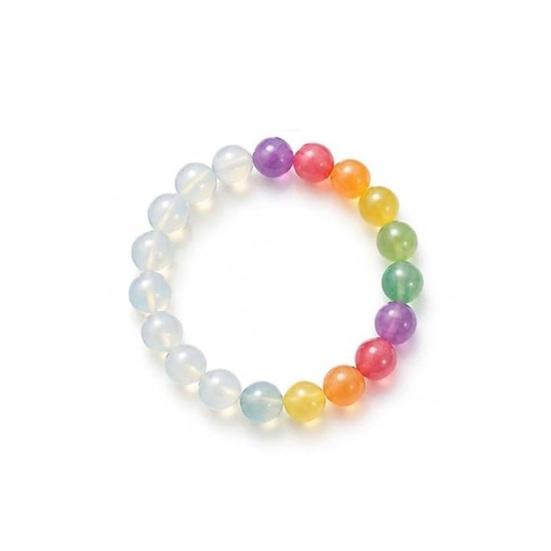 Color Changing Beaded UV Jewelry Beaded Necklace Reactive Colorful Dopamine Beads Necklace C