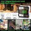 Digital Level Angle Gauge 360° Mini Measuring Digital Inclinometer With Magnetic Base Electronic Universal Bevel Protractor