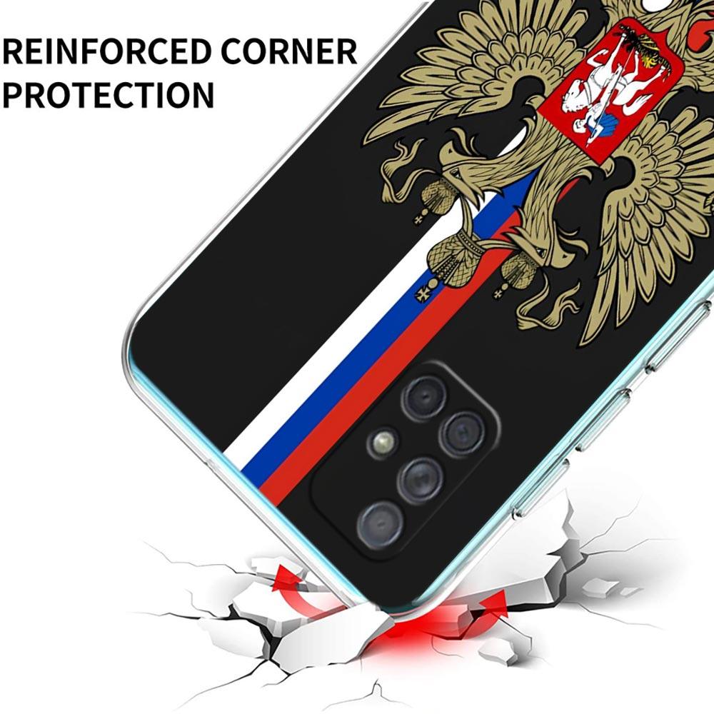 Russia Omsk Flag Siberian Flag Phone Case for Samsung A13 A15 A25 A35 A51 A55 A71 A21S A11 A31 A41 A23 A53 A73 5G A05s Cover