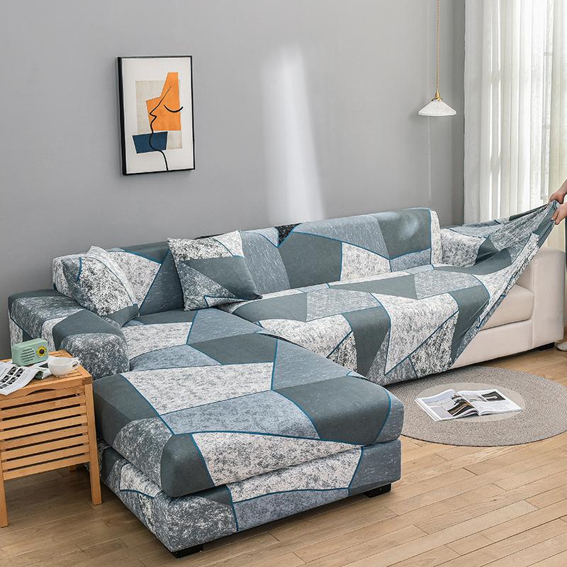 Premium Texture Couch Covers for Sectional Sofa Washable Stretch Sofa Covers L Shape Sofa Slipcovers Anti Slip Furniture Protector 1pc