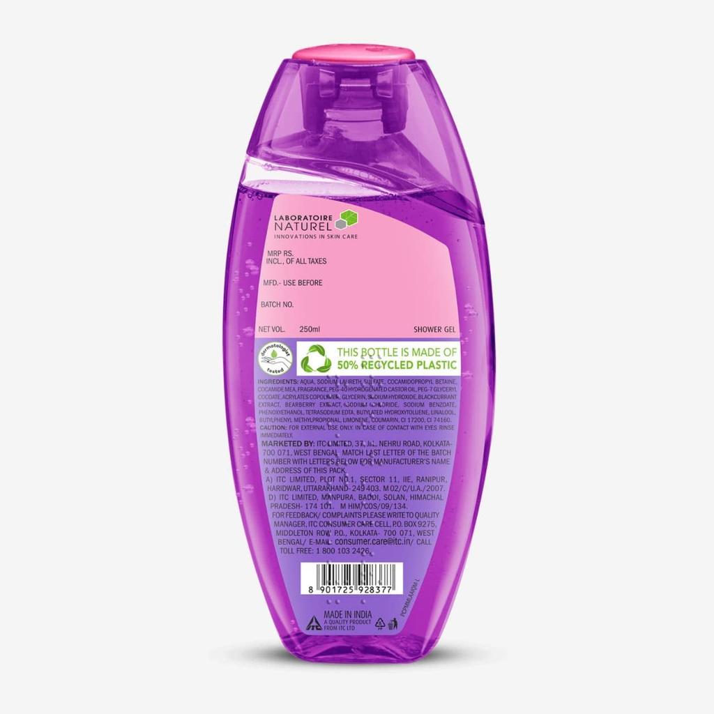Fiama Body Wash Blackcurrant Bearberry 250ml Pack of 1 For Radiant Smooth Skin Glow Men Women