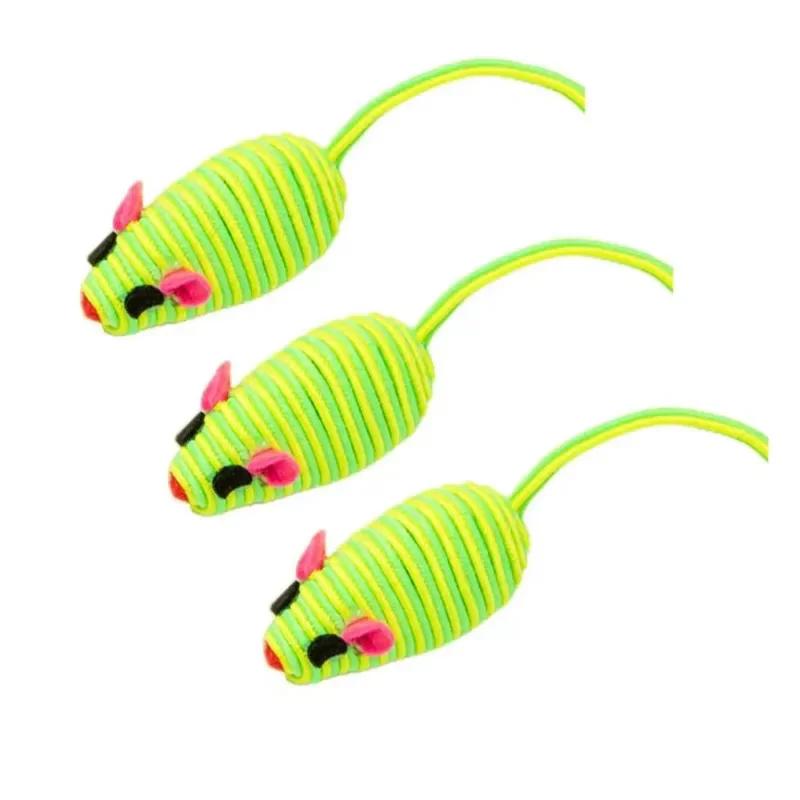 

3Pcs Pet Cat Toys Color Winding Mouse Cat Toy Interactive Chewing Catching Playing Toys For Cats Kittens Pet Supplies