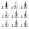20 Pcs 10*20mm Silver Metal Bullet Spikes Studs Rivets Bag Belt Leathercraft