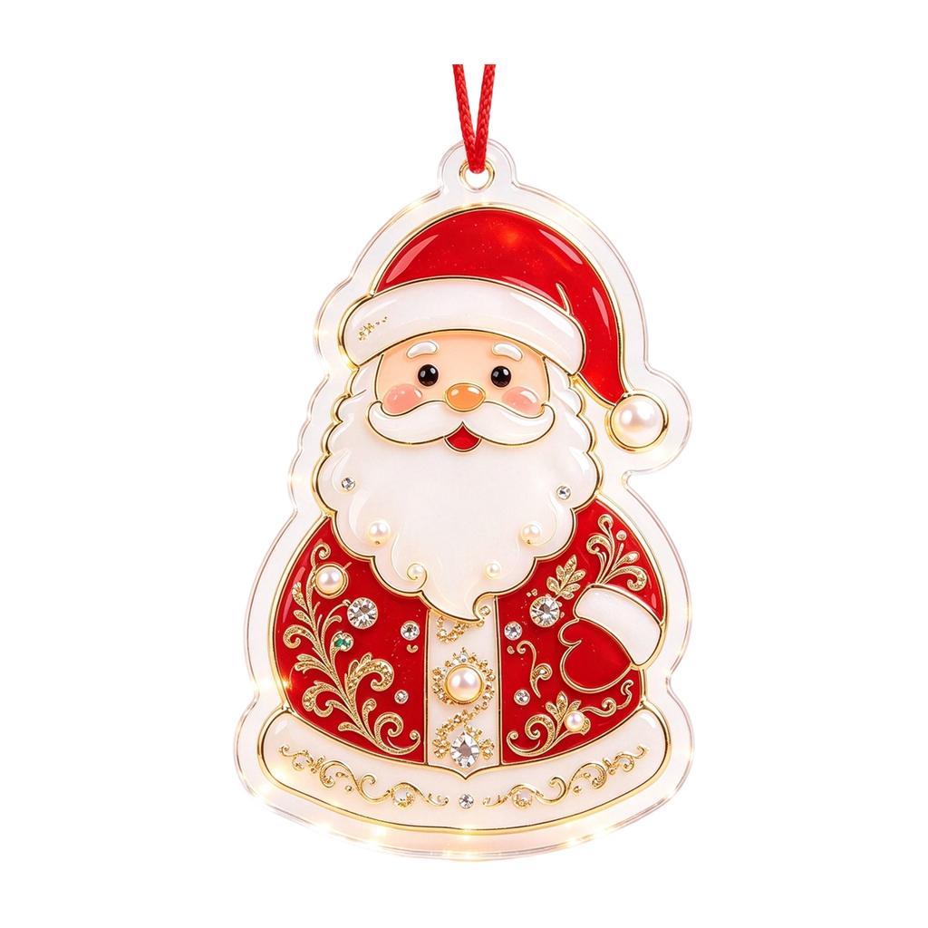 Christmas Winter 2D Acrylic Hanging Ornament, Christmas Decoration for Tree and Home