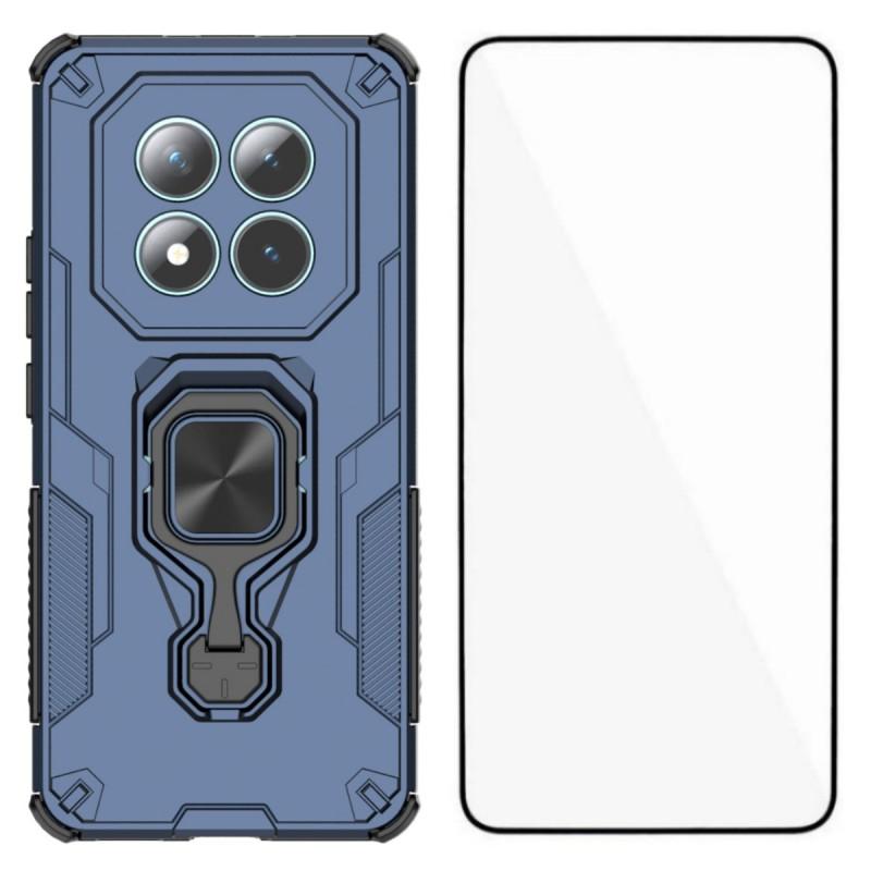 Para Xiaomi Poco M8 5G/Redmi Note 15 5G (Global) Capa de Telefone WANLONFENG PC TPU Capa Traseira Suporte com Vidro Temperado