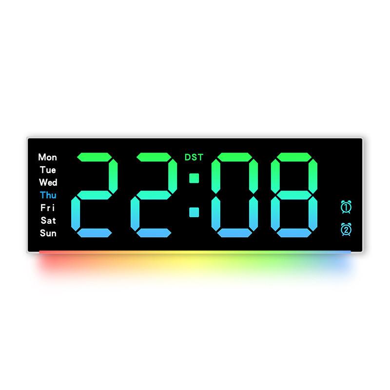 Simple Led Wall Clock With Calendar And Timer Function For Modern Living Spaces
