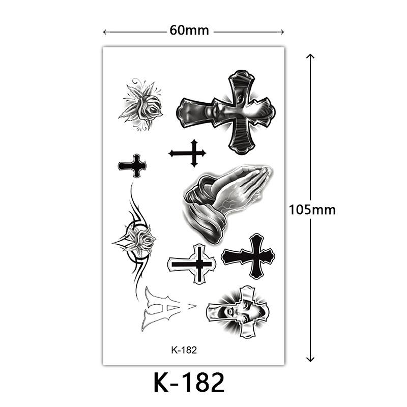 

Маленькие свежие водонепроницаемые наклейки для татуировок: Английские буквы, цветы и эскизы бабочек 60*105mm