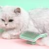 Curved Needle Design Anti Scratch Pet Slicker Brush Asy Clean Deshedding Tool Ergonomic cat Brush for Long Hair Pets