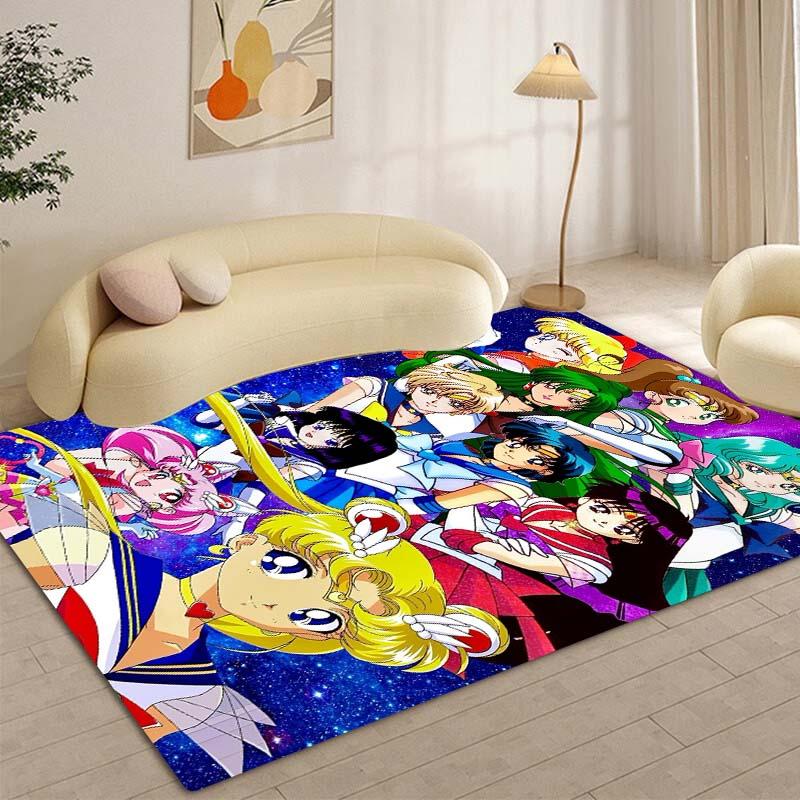 The New 2026 Pretty Guardian Sailor Moon Rug Is Suitable for Home Décor In Game Rooms, Bedrooms, Living Rooms, Sofa Areas, and