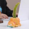 Animal Flower Pot Cat Dog Succulents Pots Resin Planter with Drainage Hole for Succulents Home Office Desk Decoration