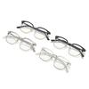 Eyebrow Frame Student Myopia Glasses Finished Women Men Half Frame Square Short-sight Eyewear Prescription 0 -0.5 -0.75 To -6.0