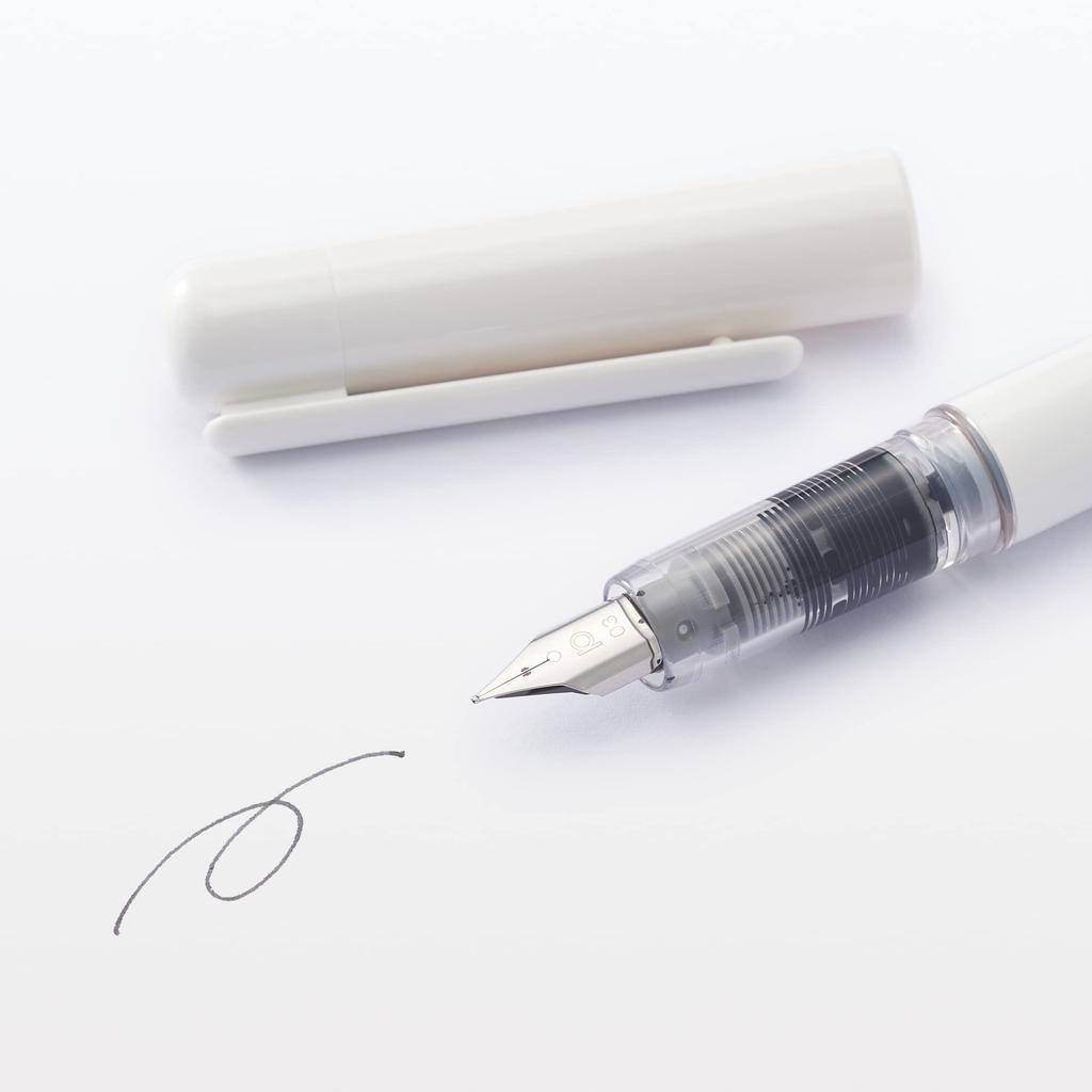 MUJI Polycarbonate Fountain Pen Cartridge Black 4 Pieces 44596906 58×7.5mm