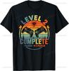 Gamer 2nd Wedding Anniversary Level 2 Complete Anniversary Tshirt Custom Printed Graphic T Shirts Vintage Clothes Camisas
