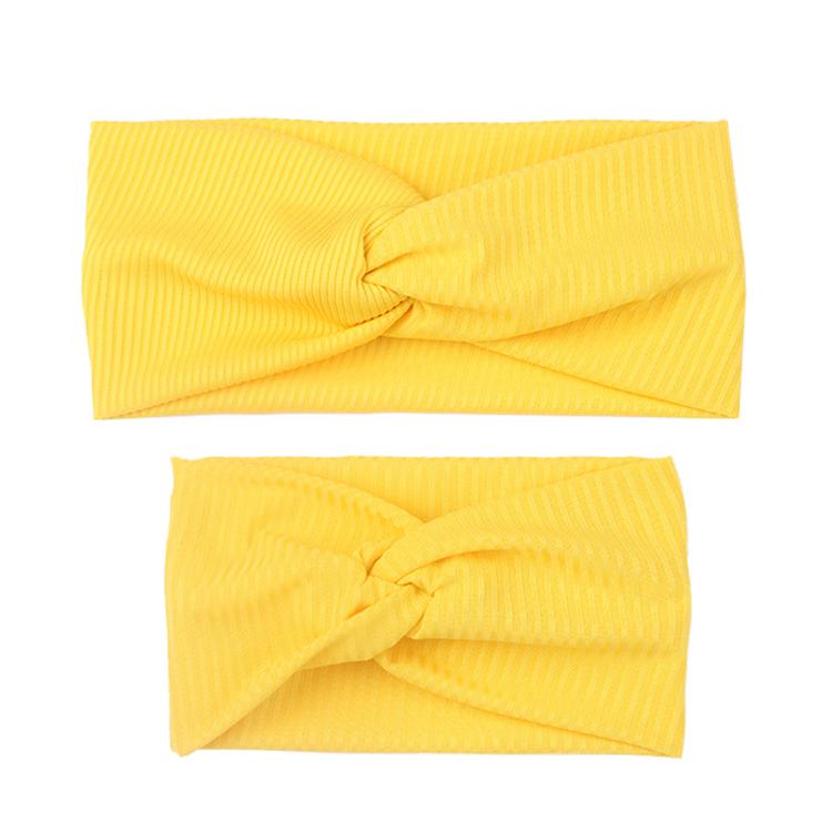 Chic Parent-child Knotted Rabbit Ears Hairbands Accessories Fashion Bow Headwraps Set Elastic Hair Bands