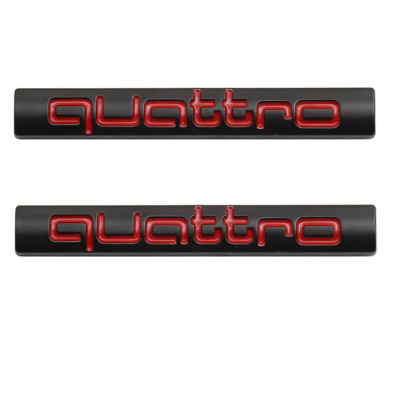 Automašīnas stilizācija 3D metāla Quattro logotips