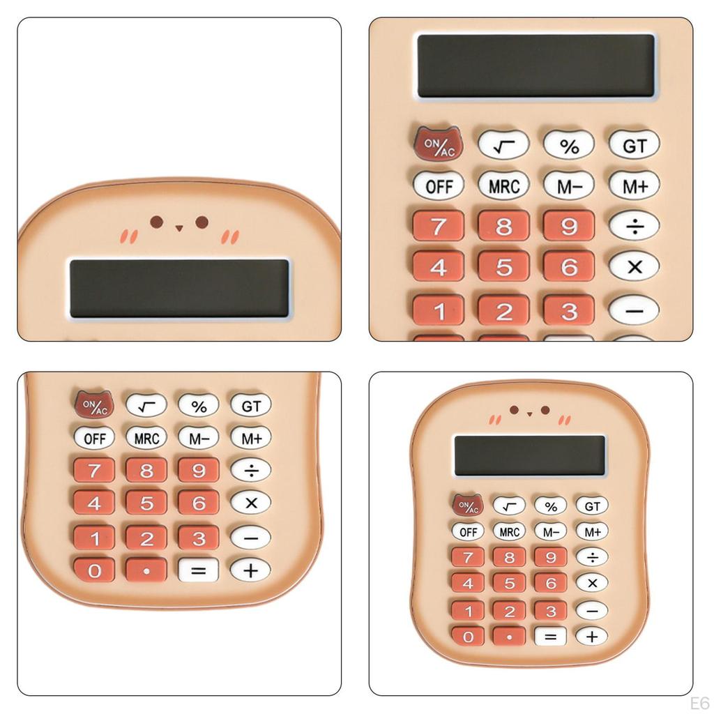 Bread Mini Calculator Portable Sturdy Lightweight,Basic,Cute,12 Digit for Office, Home, School