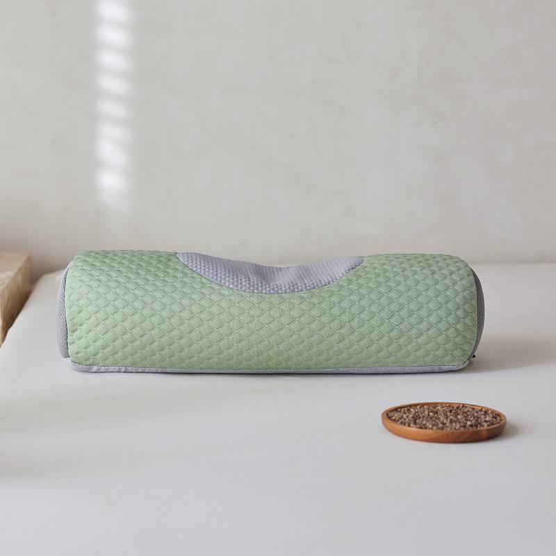 2025 new cool buckwheat neck pillow core to help sleep cylindrical candy pillow adult household pillow 20x50cm 1pcs 8715₽