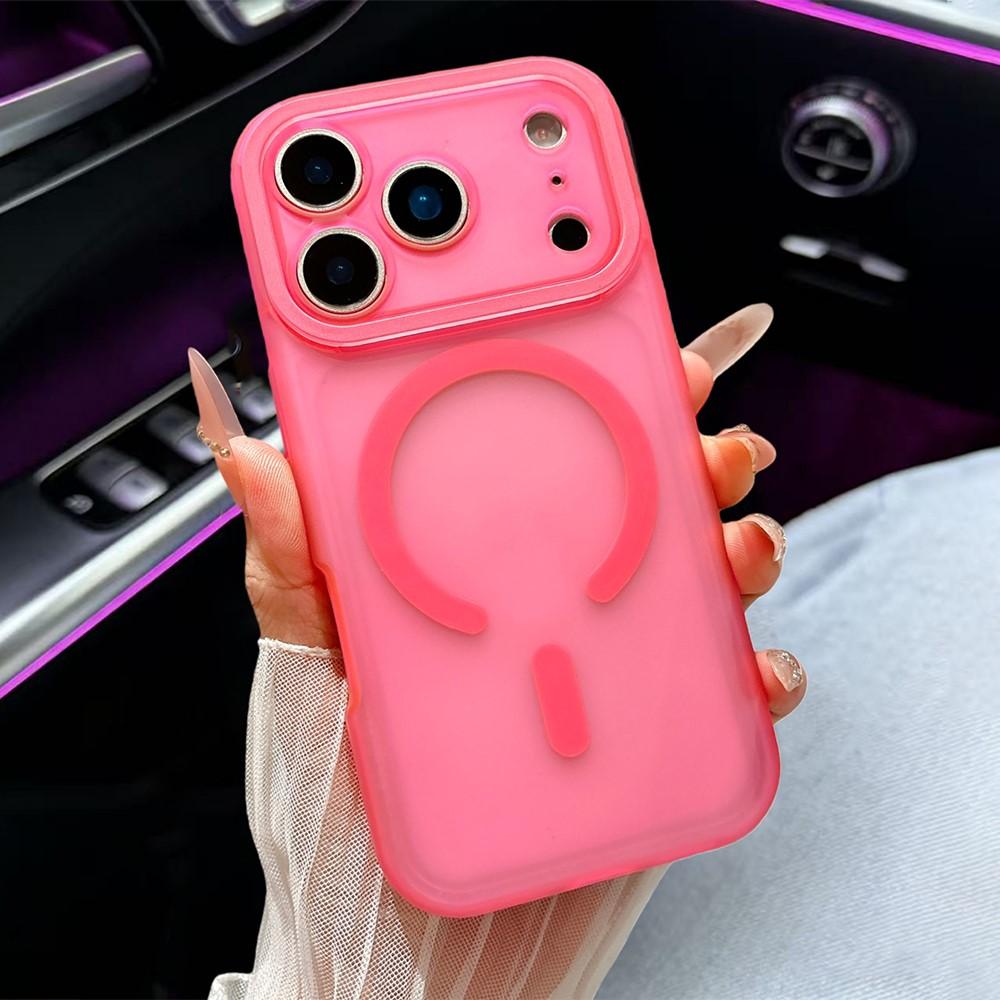 Matte Translucent Magnetic For Case for iFor Iphone 17 16 1 Pro Max Wireless Charge Camera Protection Shockproof Hard Cover