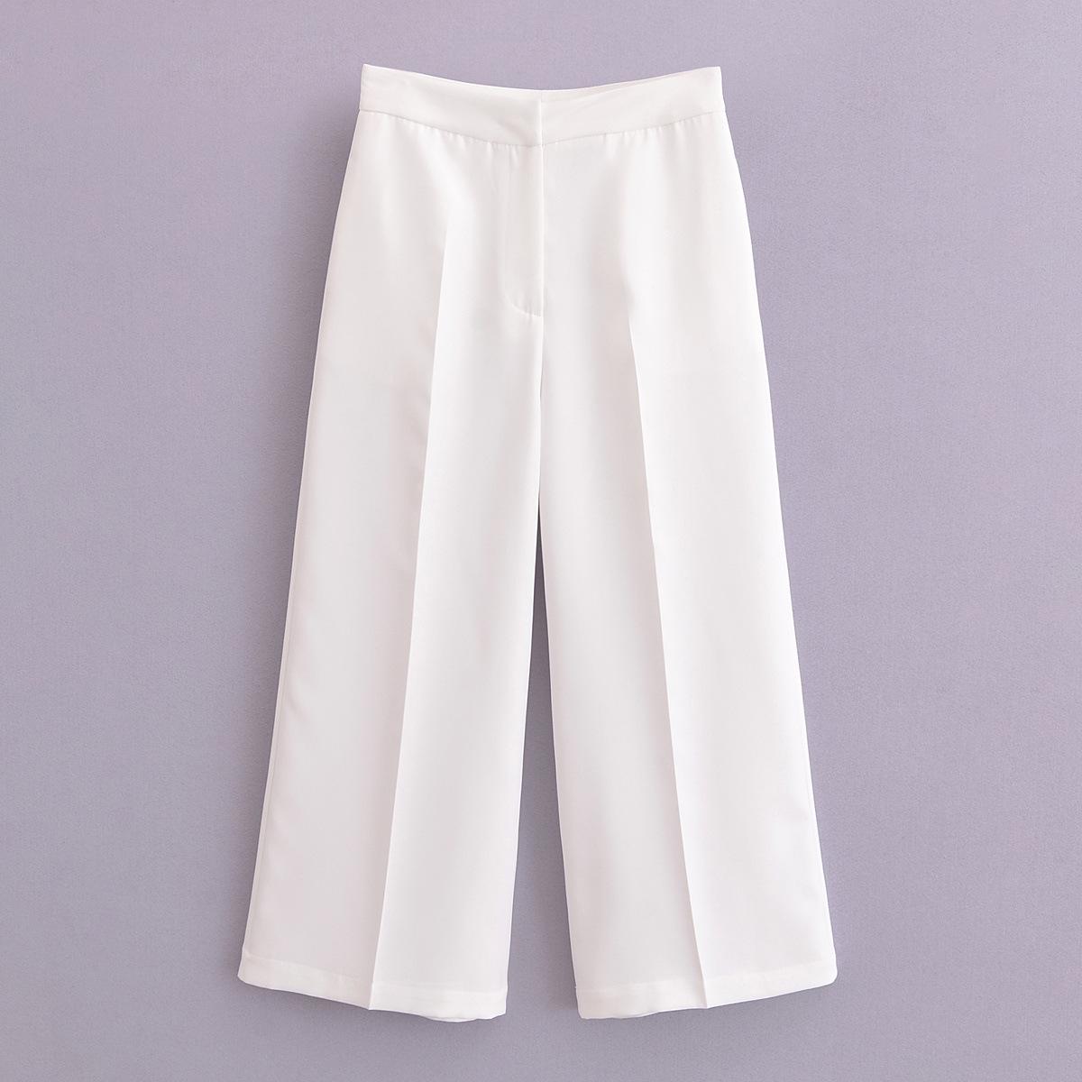 

Весенний женский костюм с клапанами, жилет и брюки широкого кроя, 2025 Large