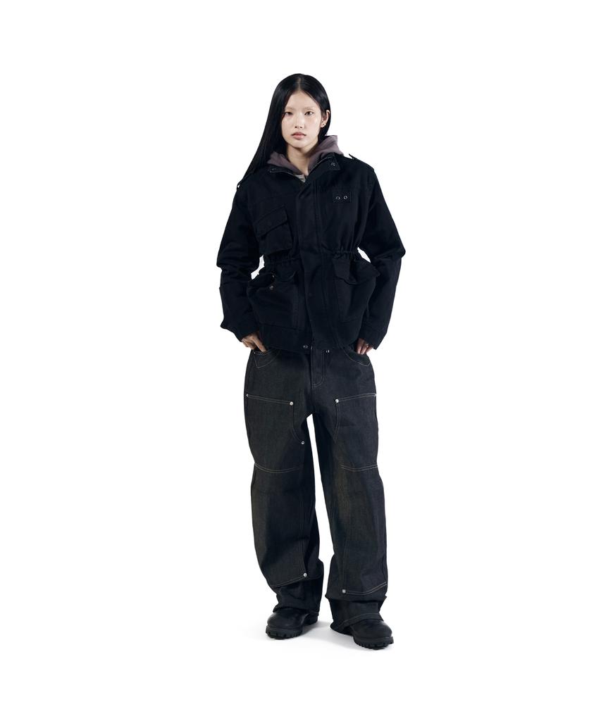 Aakam Nova Drawstring Field Jacket (Black)