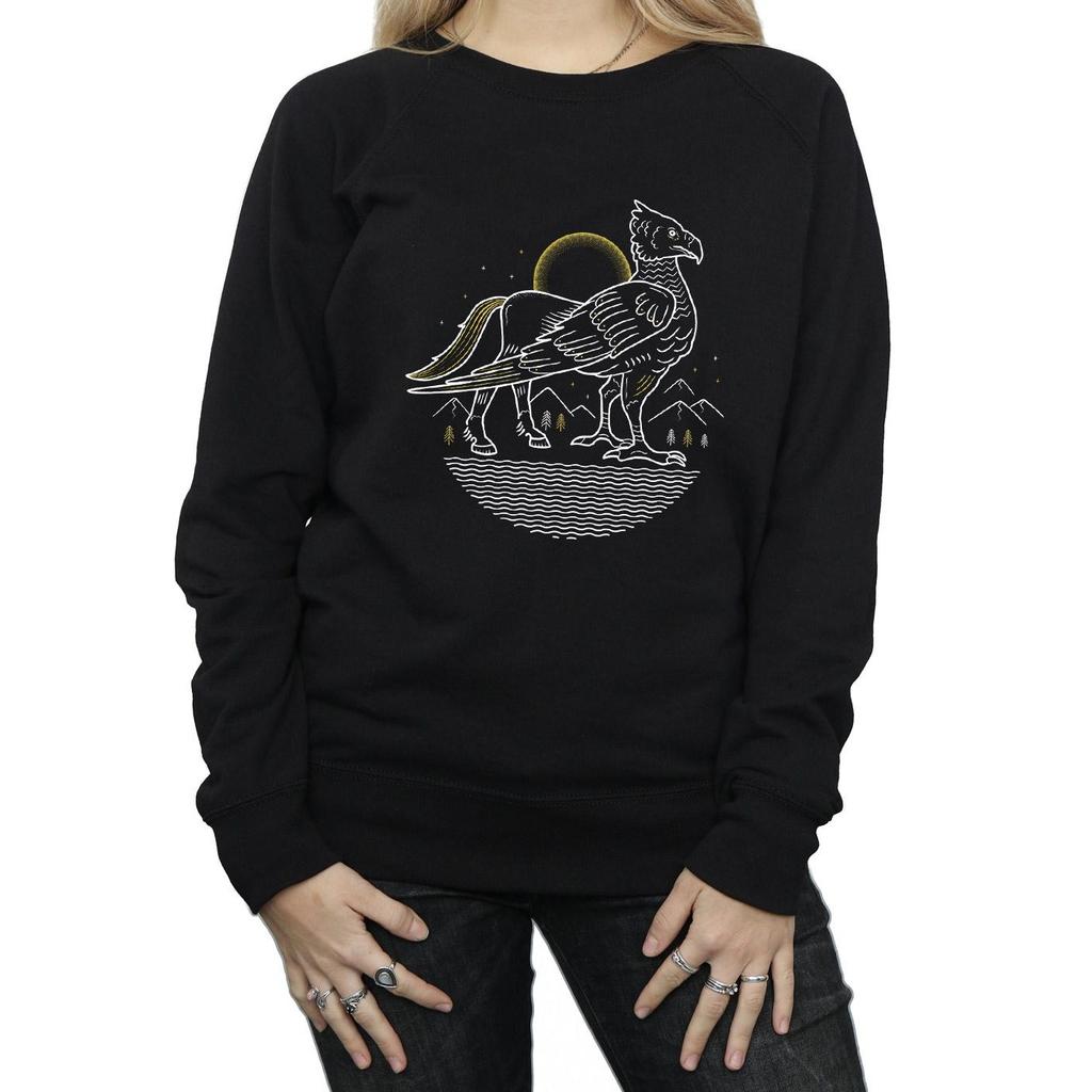 Harry Potter Womens/Ladies Buckbeak Line Art Sweatshirt