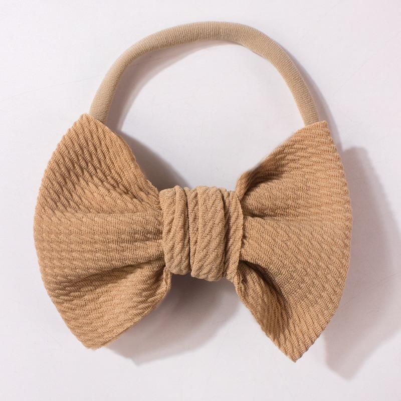 New versatile nylon baby headband, cute bow children's headscarf, thin breathable baby hair accessories