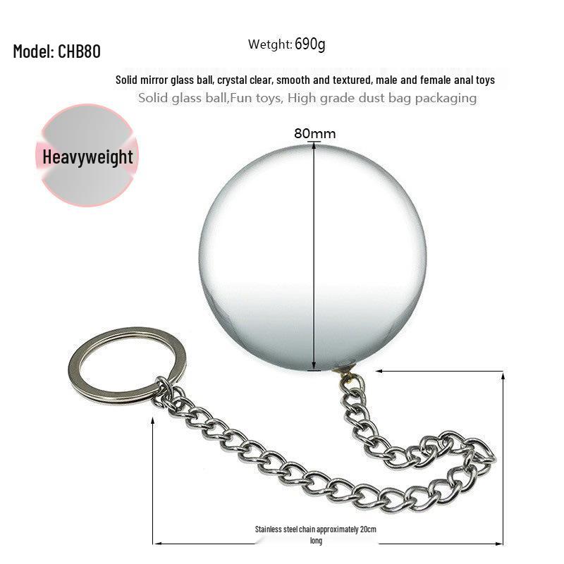 Crystal Glass Garden Anal Plug: Chrysanthemum Stimulating Pendant